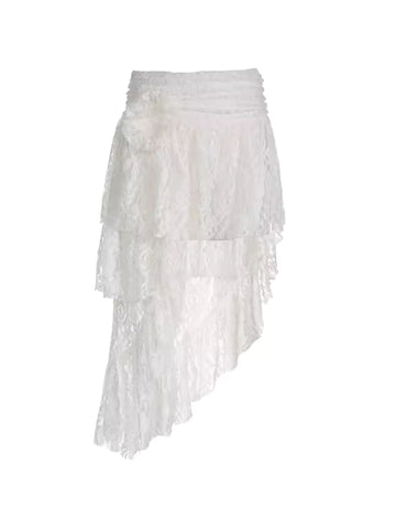 Renee Asymmetric Lace Skirt