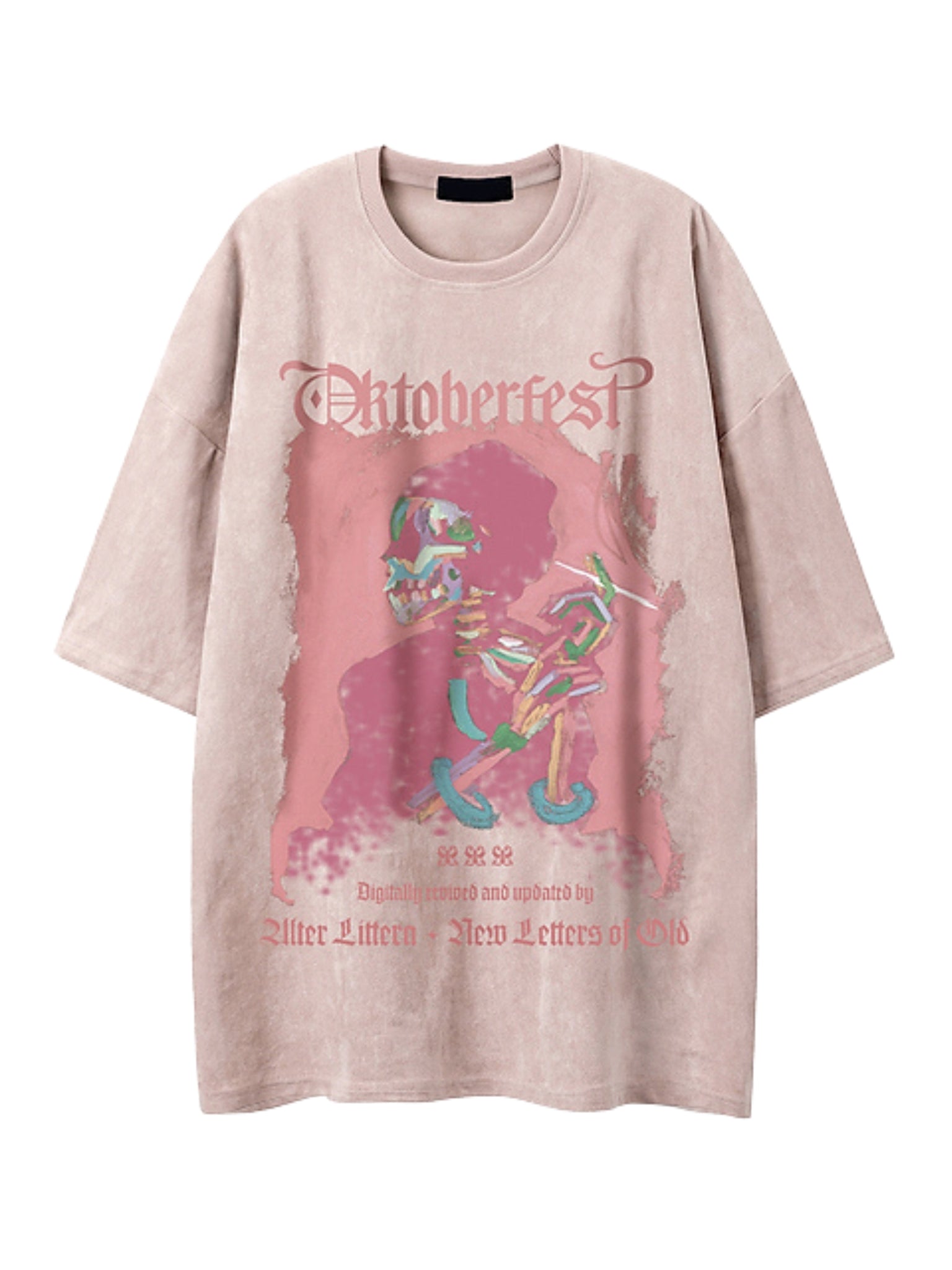 Octoberfest Letter Print Cotton T-Shirt