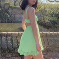 Akaty Mini Ruffle Dress Alees Fashion aleesfashion.com