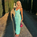 Jaclyn Knitted Slim Maxi Dress Alees Fashion aleesfashion.com