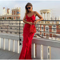 Jiya Ruffle Maxi Dress Alees Fashion aleesfashion.com